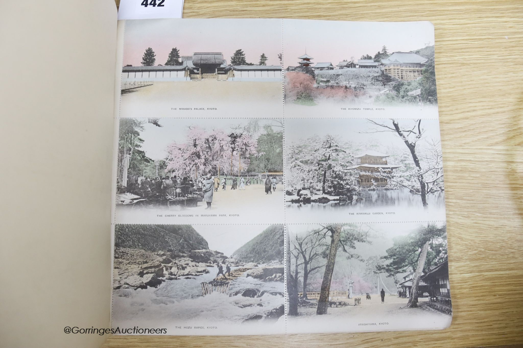 Postcards - Celebrated Sights of Japan, 72 postcards, published by Benrido, Kyoto, Japan